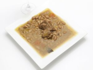 ALUBIAS con FAISÁN ESTOFADO