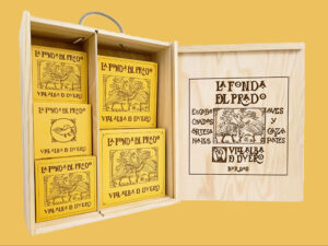 ESTUCHE de MADERA GRANDE para LOTE de PRODUCTOS