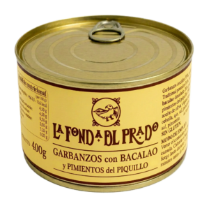 GARBANZOS con BACALAO y PIMIENTOS del PIQUILLO 400g Próximamente