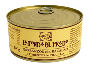 GARBANZOS con BACALAO y PIMIENTOS del PIQUILLO 400g