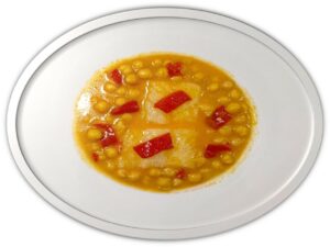 GARBANZOS con BACALAO y PIMIENTOS del PIQUILLO 400g